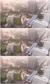 俯视城市地铁站