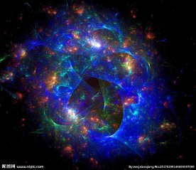 抽象彩色星云背景