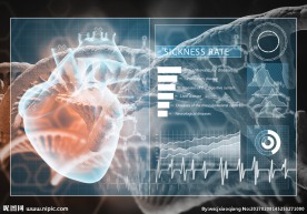 心脏X光医疗信息背景图