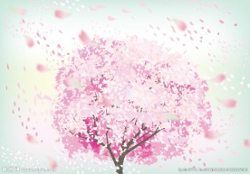 卡通 手绘 秋天 树木 树林