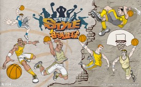 篮球系列装饰背景墙