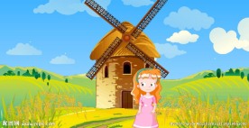 麦田女孩即景动画Flash