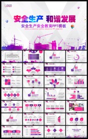 红色安全生产大气工作总结汇报