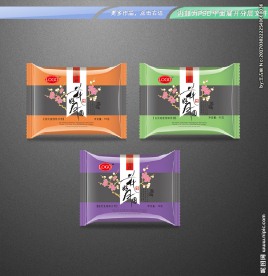 中秋月饼包装设计平面展开图