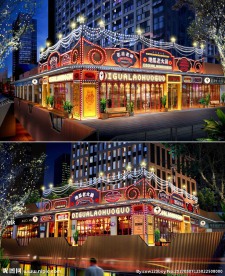 火锅店 店面门头