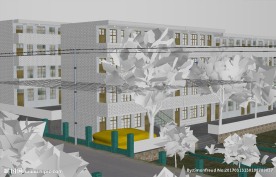 小学教学楼3d模型