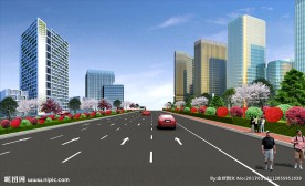 新欣大道绿化效果图设计