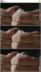 手指按压塑料气泡