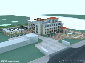 度假酒店效果图