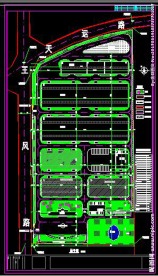 汽车厂区总平面图