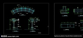 单柱廊架施工图