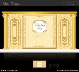 香槟色婚礼背景