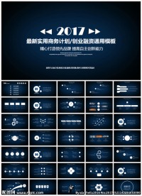 商务总结计划PPT模板