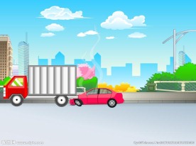 轿车超速货车追尾事故10秒交通