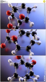 小球链接药物分子模型