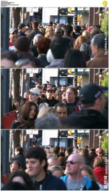 温哥华大街人流