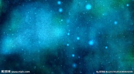 蓝色粒子意境视频