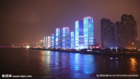 湘江夜色高清视频素材