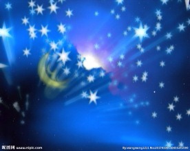 卡通浪漫星空背景