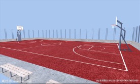 篮球场效果图