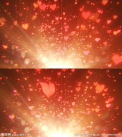 心形冲击特效背景