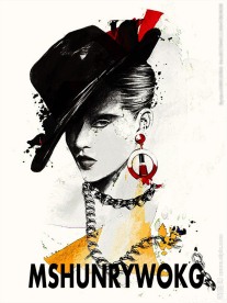 时尚手绘美少女