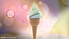 清新冷饮冰激凌