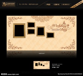 香槟色婚礼背景