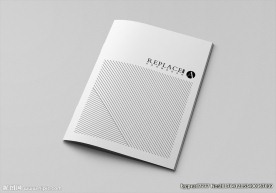 骑马钉画册封面样机