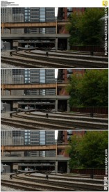 城市列车快速驶过