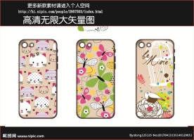 卡通动物手机壳图案