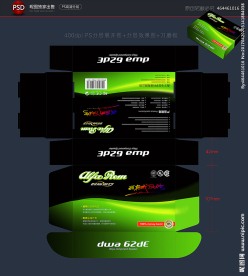 绿色包装设计 彩盒