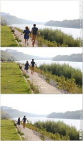 男女朋友牵手奔跑