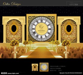 香槟色婚礼背景