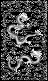 龙门板浮雕灰度精雕图