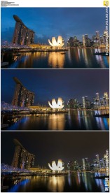 新加坡海滨湾莲花湖泊