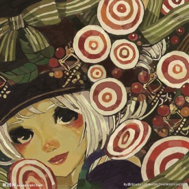 手绘棒棒糖与女巫