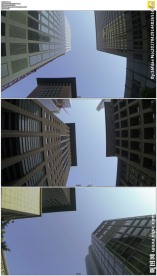 仰拍法兰福克的摩天大楼