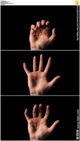 一只手握紧拳头