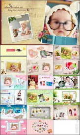 宝宝成长纪念册电子相册PPT