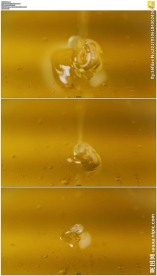 流动下落的蜂蜜
