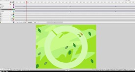 简单的毛毛虫爬两圈的动画16秒