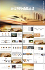 高档个人简历岗位竞聘PPT模板