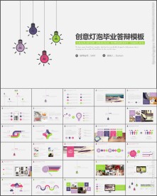 创意毕业答辩论文答辩PPT模板