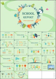 可爱卡通儿童教育培训课件PPT