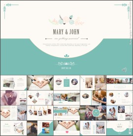 唯美浪漫婚礼婚庆视频开场PPT