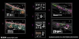 河岸景观全套设计图