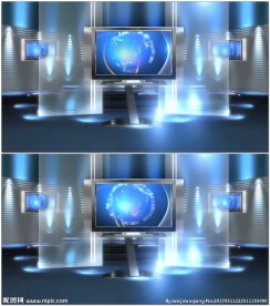 虚拟主播室背景