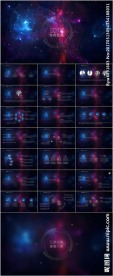 星空IOS风格年终总结PPT模