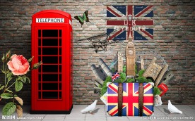 英国风情复古装饰画